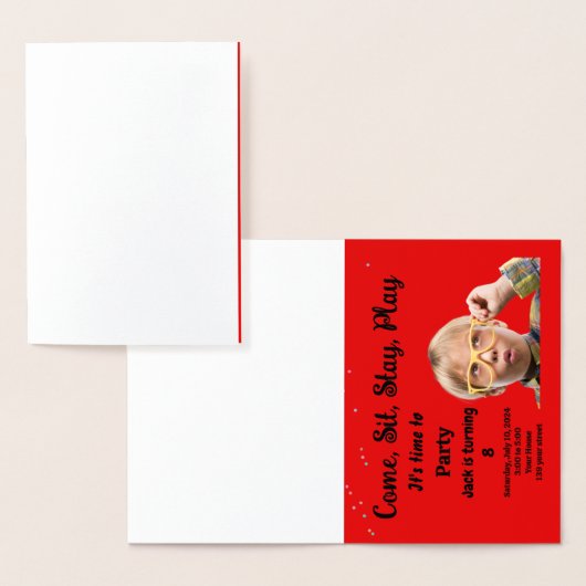 Uitnodiging van kinderen op Birthday (Display)
