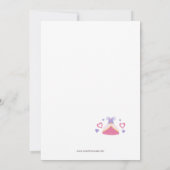 Uitnodiging van kinderen op Birthday (Achterkant)