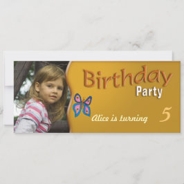 Uitnodiging van kinderen op Birthday | Vliegende v