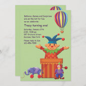 Uitnodiging van kinderspeelgoed (Voorkant / Achterkant)