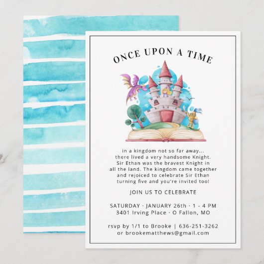 Uitnodiging van Knachten en Dragons (Voorkant / Achterkant)