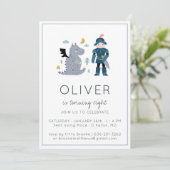 Uitnodiging van Knachten en Dragons (Staand voorkant)