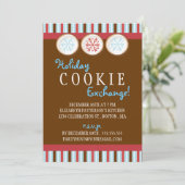 Uitnodiging van koekjeskoekjeskoekjes voor de uitw (Staand voorkant)