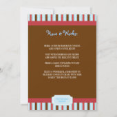 Uitnodiging van koekjeskoekjeskoekjes voor de uitw (Achterkant)