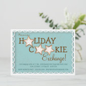 Uitnodiging van koekjeskoekjeskoekjes voor de uitw (Staand voorkant)