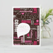 Uitnodiging van Koffie-theevrienden (Staand voorkant)