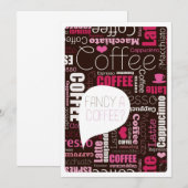 Uitnodiging van Koffie-theevrienden (Voorkant / Achterkant)