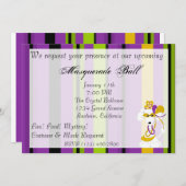 Uitnodiging van koningin Mardi Gras (Voorkant / Achterkant)