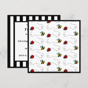 Uitnodiging van Ladybird en Bumblebee