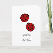 Uitnodiging van Ladybug Party (Voorkant)