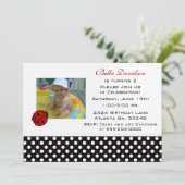 Uitnodiging van Ladybug Party (Staand voorkant)