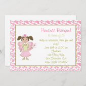 Uitnodiging van Latina Fairy Princess (Voorkant / Achterkant)