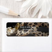 Uitnodiging van Leopard Masquerade Mask & Pearls P Etiket (Insitu)