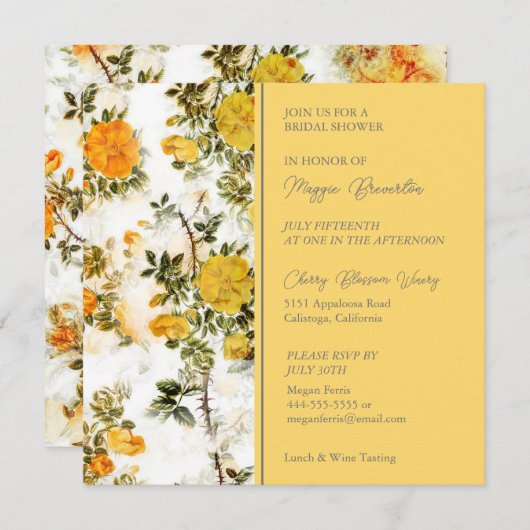 Uitnodiging van liefdegele Rose voor balswerpers (Voorkant / Achterkant)