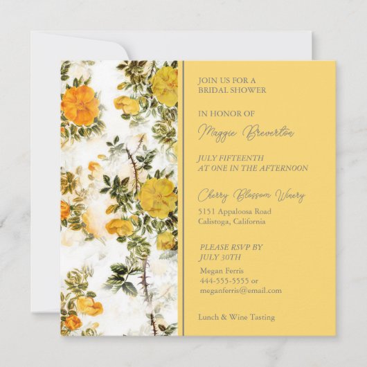 Uitnodiging van liefdegele Rose voor balswerpers (Voorkant)