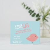 Uitnodiging van Little Bird Birthday Party (Staand voorkant)