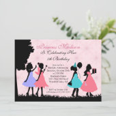  uitnodiging van Little Princess Birthday Party (Staand voorkant)