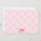  uitnodiging van Little Princess Birthday Party (Achterkant)