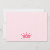  uitnodiging van Little Princess Birthday Party (Achterkant)