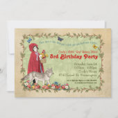 Uitnodiging van Little Red Riding Hood Party (Voorkant)