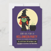 Uitnodiging van Little Witch Halloween Party (Voorkant)