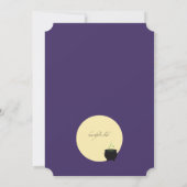 Uitnodiging van Little Witch Halloween Party (Achterkant)