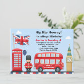 Uitnodiging van London Party (Staand voorkant)