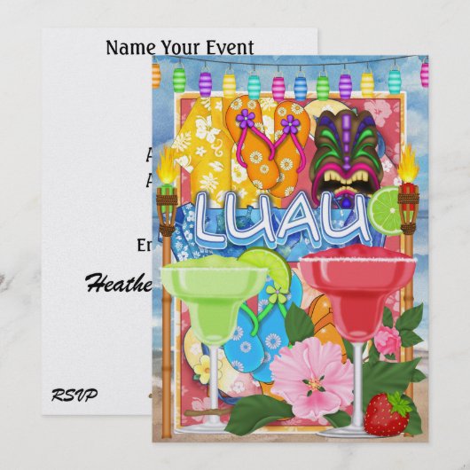 Uitnodiging van Luau door SRF (Voorkant / Achterkant)