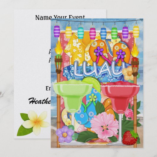 Uitnodiging van Luau door SRF (Voorkant / Achterkant)