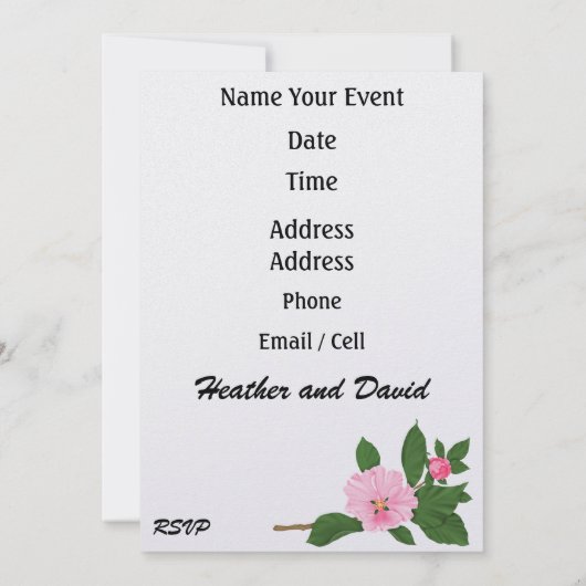 Uitnodiging van Luau door SRF (Achterkant)