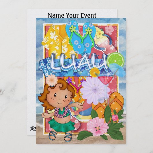 Uitnodiging van Luau door SRF (Voorkant / Achterkant)