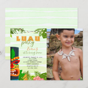 uitnodiging van Luau op zaterdag met foto