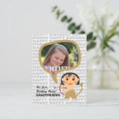 Uitnodiging van Luca Kinder Partij met foto (Staand voorkant)