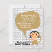 Uitnodiging van Luca Kinder Partij met foto (Achterkant)