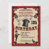 Uitnodiging van Magic Party (Voorkant)