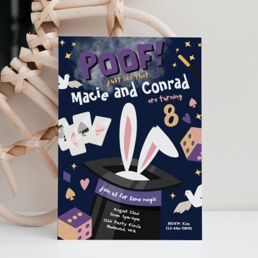 Uitnodiging van Magic Party | Gezamenlijke uitnodi