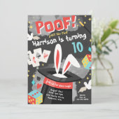 Uitnodiging van Magic Party | Uitnodiging van Magi (Staand voorkant)