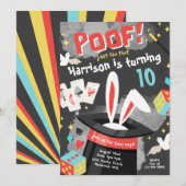 Uitnodiging van Magic Party | Uitnodiging van Magi (Voorkant / Achterkant)