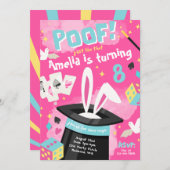 Uitnodiging van Magic Party | Uitnodiging van toer (Voorkant / Achterkant)