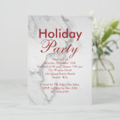 Uitnodiging van Marble Corporate Holiday Party - r (Staand voorkant)
