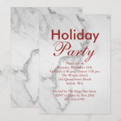 Uitnodiging van Marble Corporate Holiday Party - r (Voorkant / Achterkant)