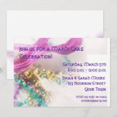 uitnodiging van Mardi Gras (Voorkant / Achterkant)