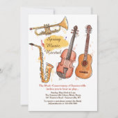 Uitnodiging van messen en strijkinstrumenten (Voorkant)