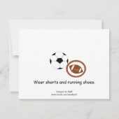 Uitnodiging van met de sport gelijkgestelde partij (Achterkant)