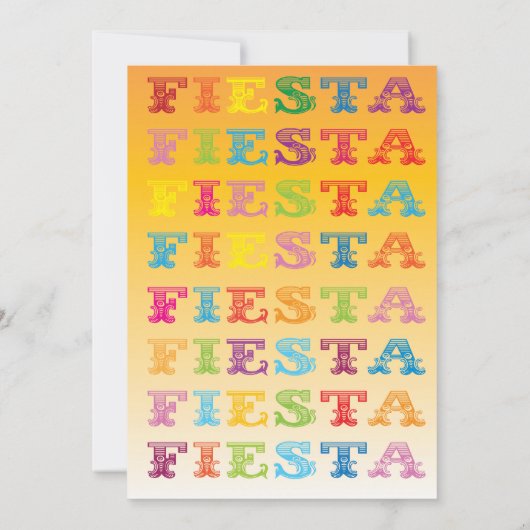 Uitnodiging van Mexicaanse Fiesta Bachelorette (Achterkant)