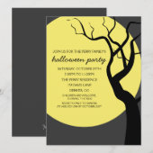 Uitnodiging van Moon Spooky Halloween Party (Voorkant / Achterkant)