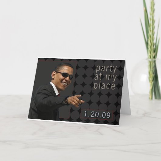 uitnodiging van obama voor inauguratie (Voorkant)