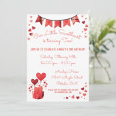 Uitnodiging van onze kleine schatje (Staand voorkant)