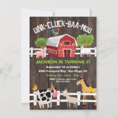 Uitnodiging van Oostenrijkse landbouwhuisdieren (Voorkant)