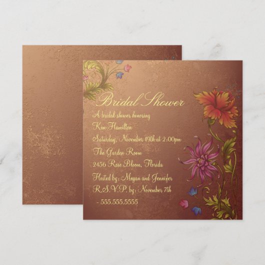 Uitnodiging van oranje ventilatorventiel (Voorkant / Achterkant)